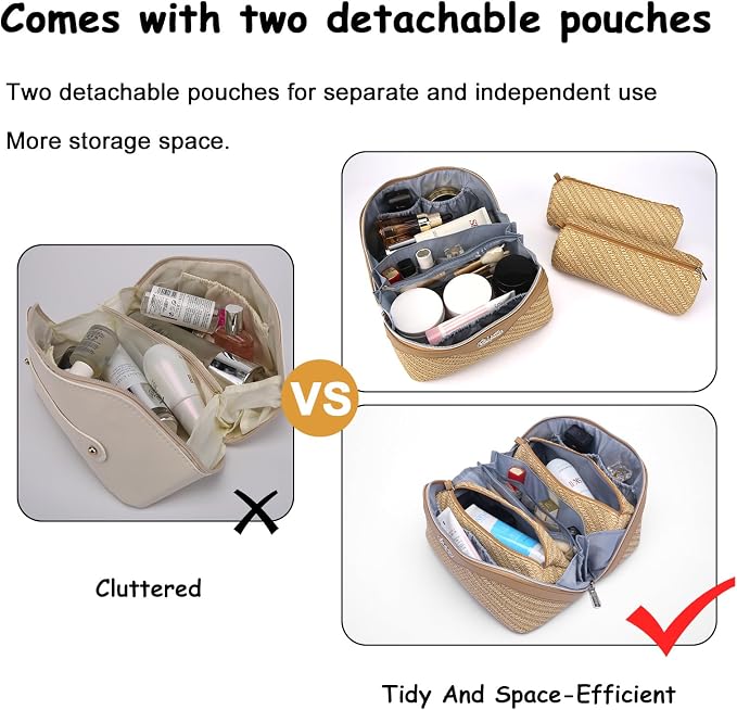 BOYATU Travel Makeup Bags for Women: Large Cosmetic Bag Waterproof - Image 6