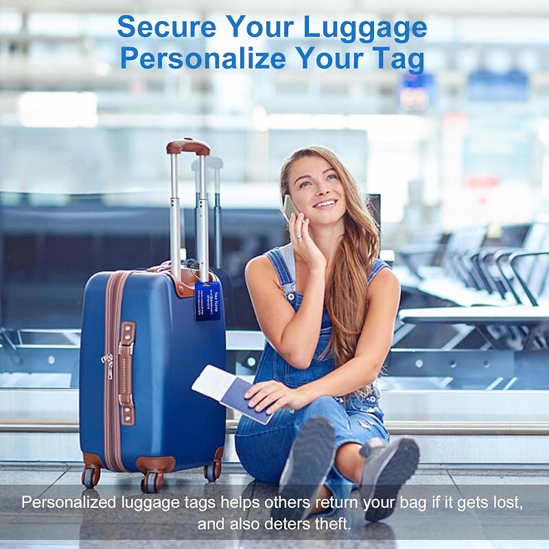 Stainless Steel Personalized Luggage Tags - Image 5