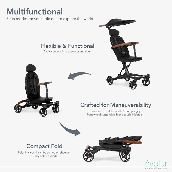 Evolur Cruise Rider Stroller - Image 6