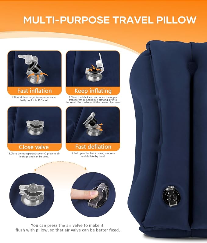 Sunany Travel Pillow, Upgraded Plane Pillow - Image 6