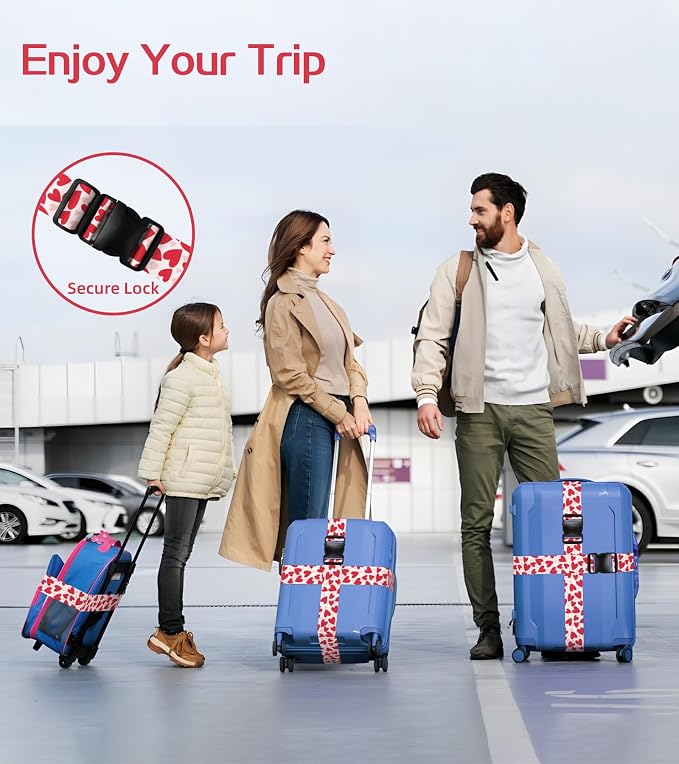 Luggage Straps for Suitcases Travel Belt Luggage Band Heavy Duty Traveling - Image 5