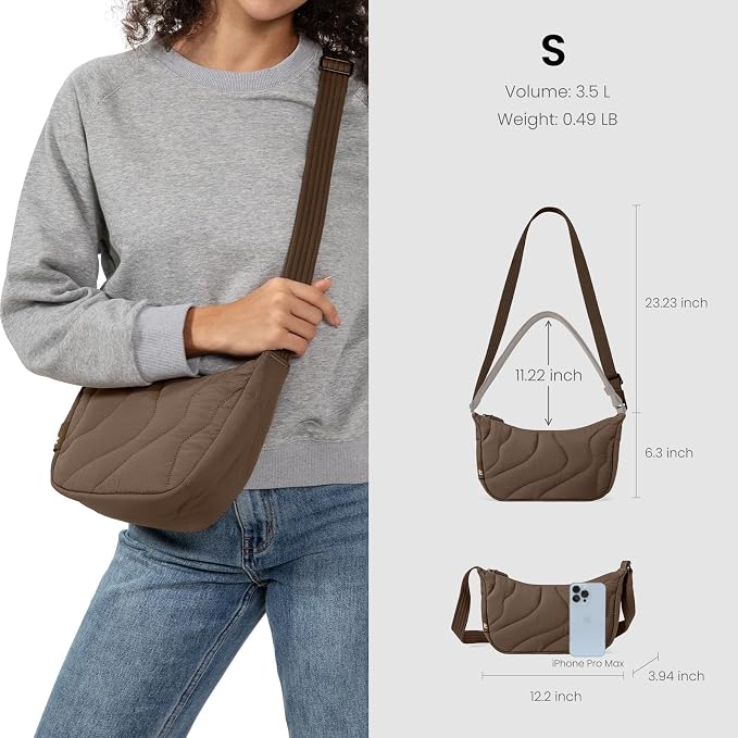 tomtoc 3.5L Puffer Sling Crossbody Bag - Image 3