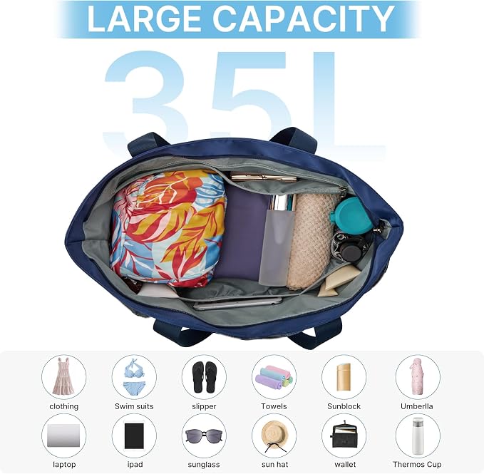 G4Free Beach Bag, Waterproof Beach Tote Pool Bags - Image 6