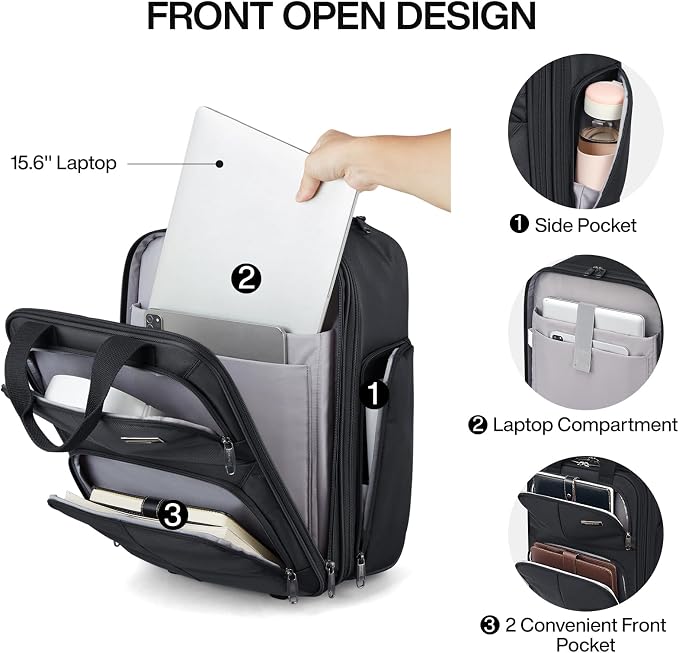 Hanke Softside Expandable Underseat Carry On Luggage - Image 5