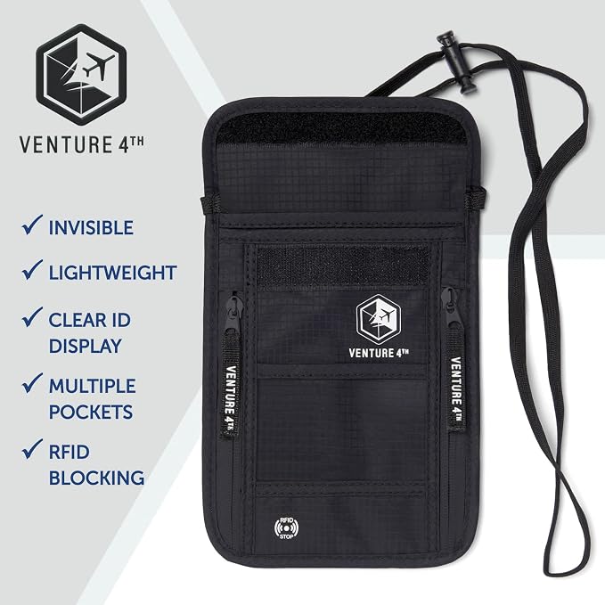 VENTURE 4TH Passport Holder Neck Wallet - Image 7