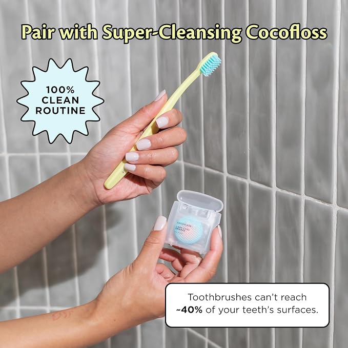 Cocofloss Cocobrush, Ultra-Soft Manual Toothbrush, Dentist-Designed, Gentle on - Image 5