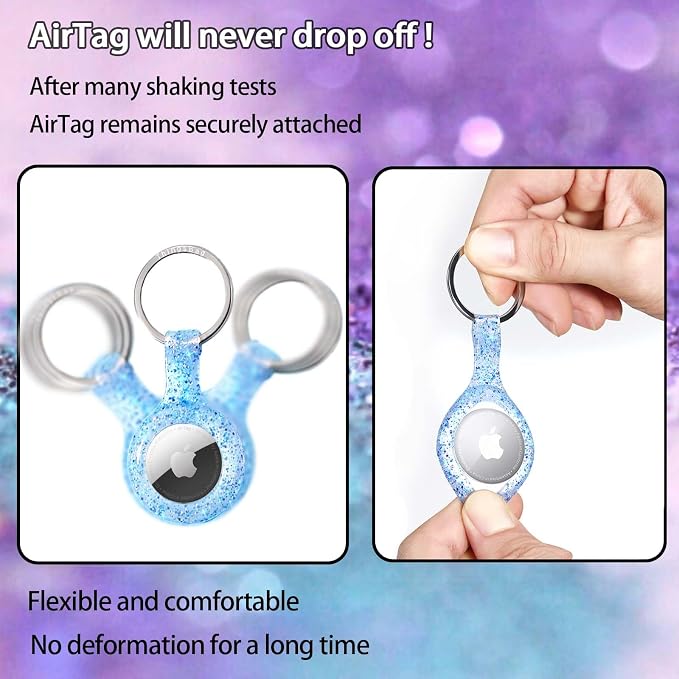 ThingsBag Apple AirTags 4 Pack Case Keychain Silicone Apple Air Tags Holder - Image 4