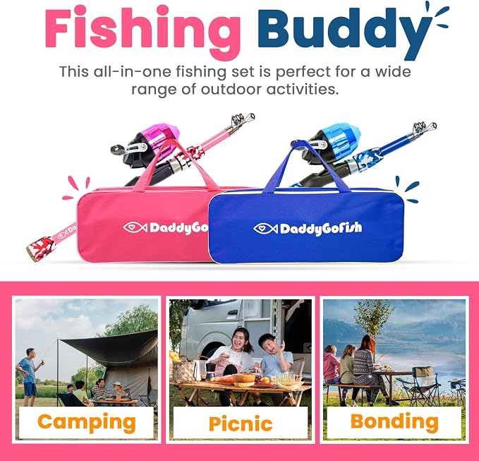 DaddyGoFish Kids Fishing Pole - Image 5