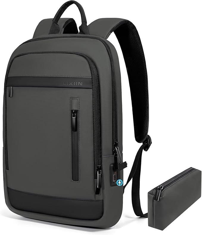 Business Backpack for Men Lightweight Commute Laptop Backpack Anti-Theft Water by LIXIIN