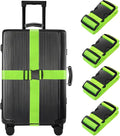 BILIONE 4 Pack Luggage Straps 79" Long Belts Keep Suitcase Secure While by BILIONE