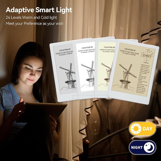 Meebook E-Reader M8 | 7.8' Eink Carta Screen | 300PPI Smart Light | Android 14 - Image 6