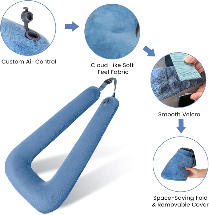 Car Pillow for Kids, Professional Kids Car Pillow for Sleeping Inflatable - Image 4