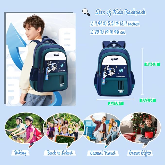 Astronaut-space Backpack for Boys-Girls Elementary Middle School Bookbag - Image 3