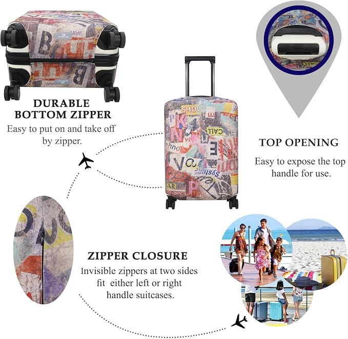 Explore Land Travel Luggage Cover Suitcase Protector Fits 31-32 Inch Case - Image 3