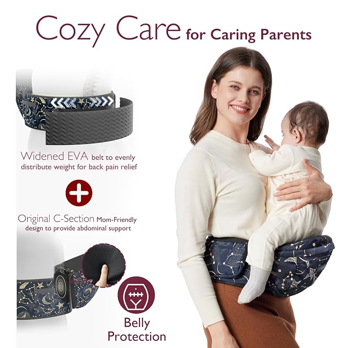 Momcozy Hip Seat Baby Carrier - Image 4