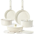 GiPP Ceramic Pots and Pans Set Non Stick, Nonstick Detachable Handle Cookware by GiPP