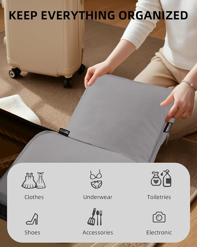 6 Set Compression Packing Cubes - Image 6