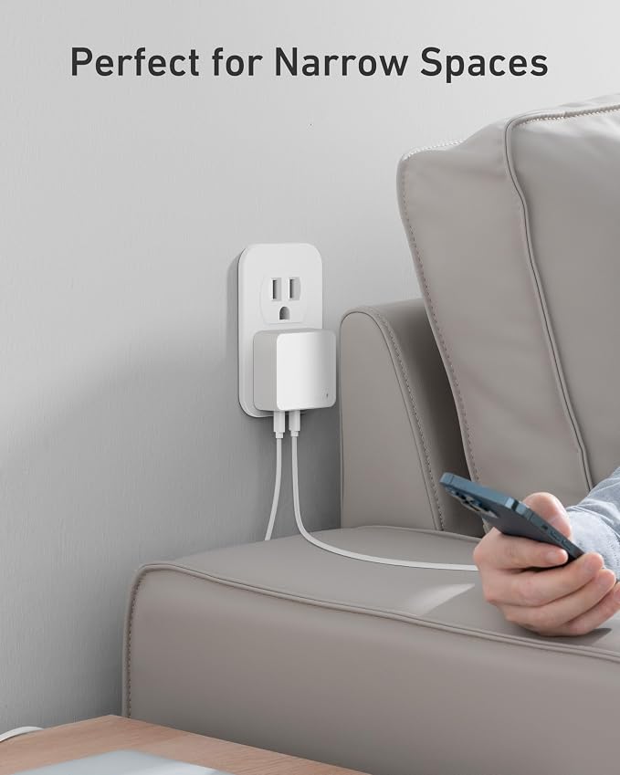 Nekmit 100W Flat USB C Charger Block, 3-Port GaN Fast Wall Charger, USB C Wall - Image 5