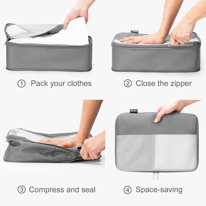 4 Set Compression Packing Cubes - Image 3