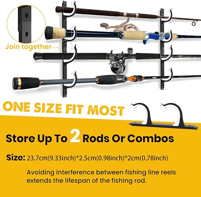 QudraKast Horizontal Fishing Rod Holder - Image 4