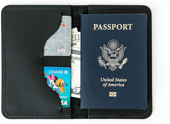 Leather Passport Cover, Field Notes Cover Wallet, Travel Passport Cover - Image 5