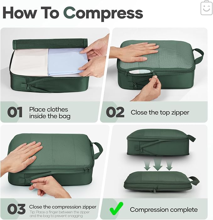 Veken 9/11 Set Compression Packing Cubes - Image 3