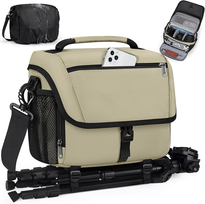 RAINSMORE Camera Bag, DSLR/SLR/Mirrorless Camera Case by RAINSMORE
