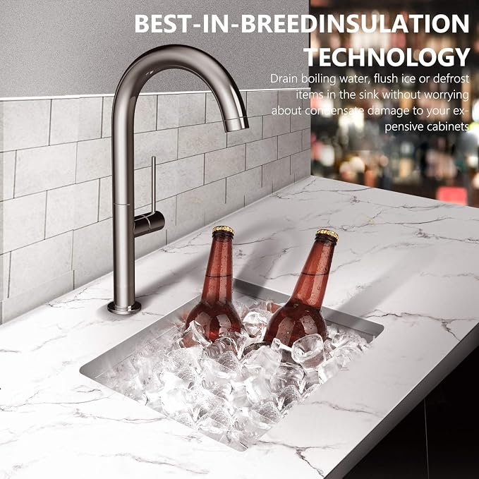 TORVA 22-Inch Undermount Kitchen Sink, Premium 304 Stainless Steel Bar Sink - Image 2
