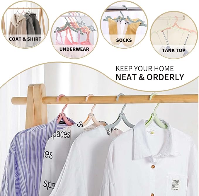 20 Pcs Foldable Travel Hangers - Image 4