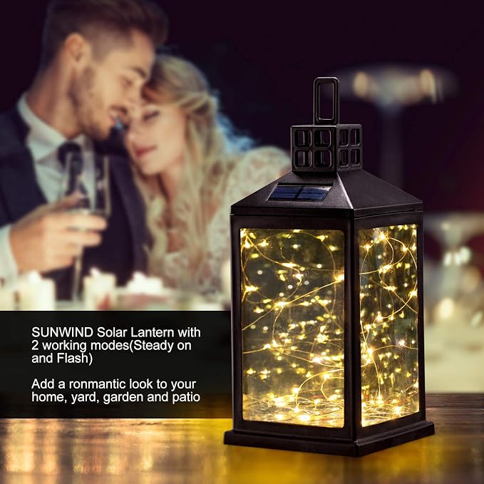 Solar Lantern Lights Outdoor SUNWIND Waterproof Solar Table Lamp Hanging - Image 5