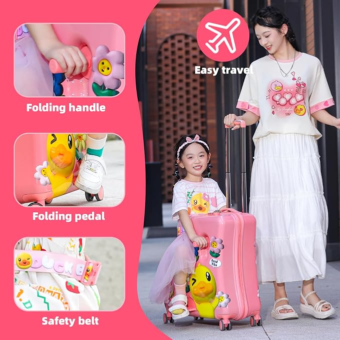 Kids Luggage, Lightweight Ride on Luggage - Image 4
