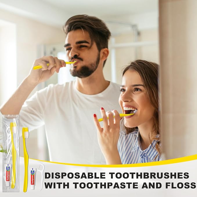 50 pcs Disposable Toothbrushes - Image 2