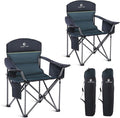 LET'S CAMP Oversized Folding Camping Chair Portable Outdoor Heavy Duty Padded by LETSCAMP