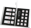 Aluminum SIM Card Case, 21Slots Ultrathin SIM Card Holder, Fit by Unknown