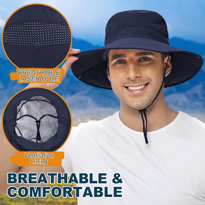 ZOORON Sun Hat for Men Women Fishing Hat - Image 4