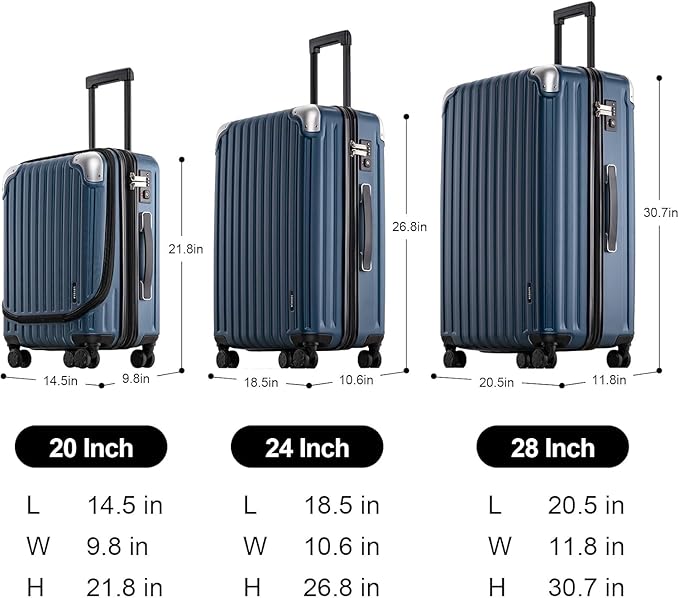 LEVEL8 Grace Luggage Sets Hardshell Suitcase - Image 6