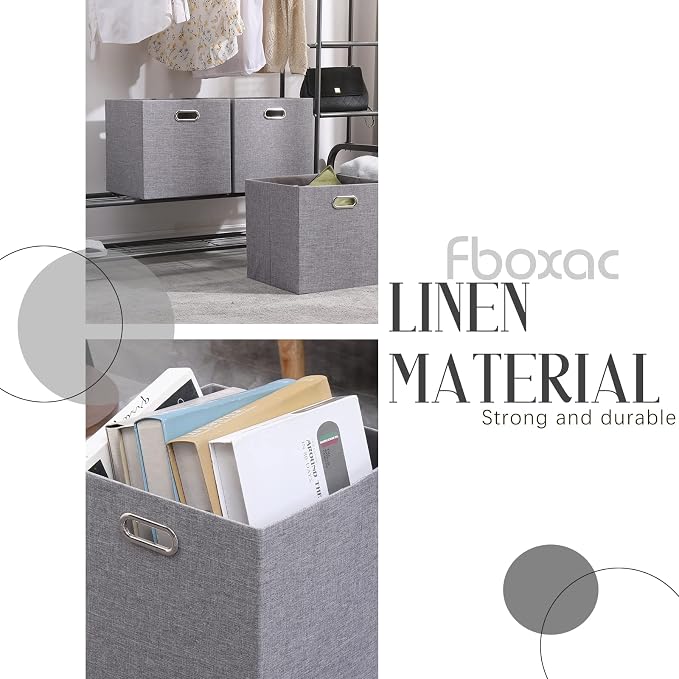 Collapsible Organization Basket Fabric Foldable Box - Image 3