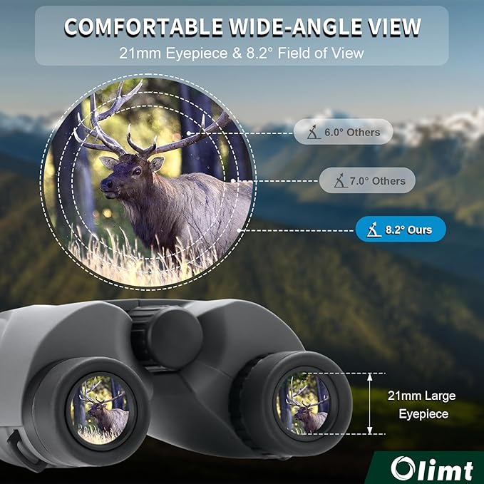 8x25 Compact Binoculars, Small Lightweight Handheld Portable Mini Pocket BAK-4 - Image 5