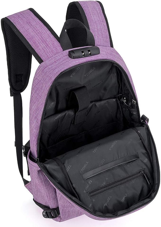 Tzowla Business Laptop Backpack Water Resistant Anti-Theft Backpack - Image 3