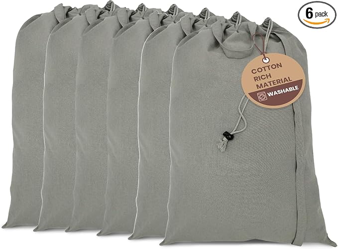 LFH Home Cotton Canvas Large Laundry Bag by LFHHomePrivateLimited