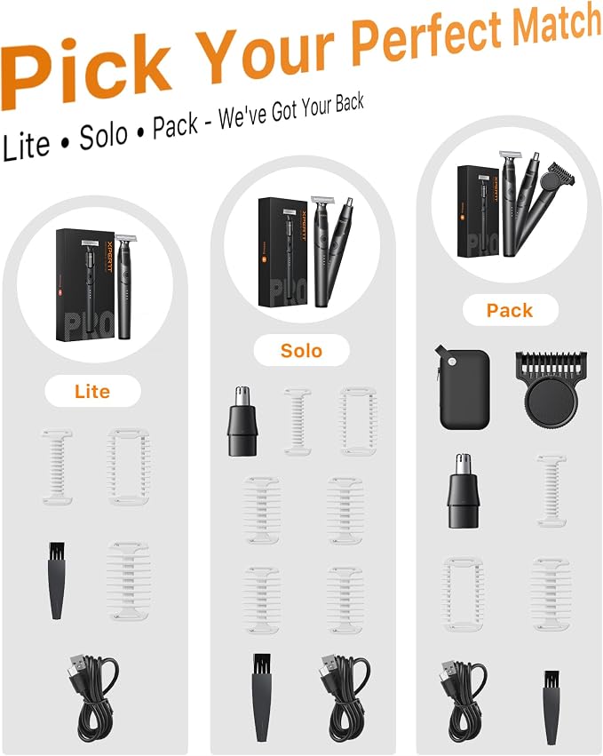 Body & Nose Hair Trimmer Kit, Travel Beard Electric Shaver - Image 7