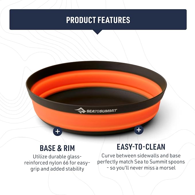 Sea to Summit Frontier Ultralight Collapsible Bowl, Sulphur Yellow - Image 3