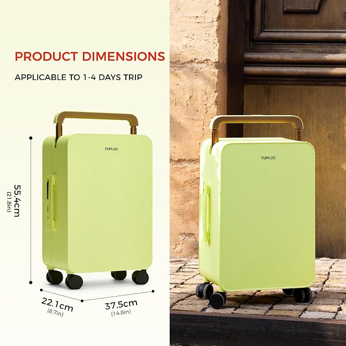 TUPLUS 20” Carry-On Hardside Luggage Lightweight ABS Travel Suitcase - Image 6