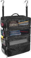 Suitcase Organizer, Travel Luggage Organizer Portable Hanging Travel Shelves by Unknown