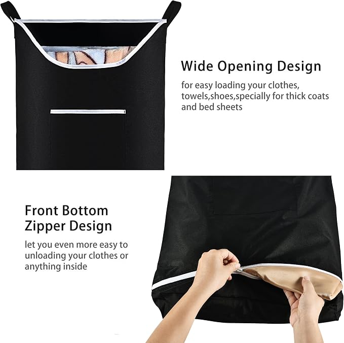 Hanging Laundry Hamper Bag Behind Door Hampers - Image 4
