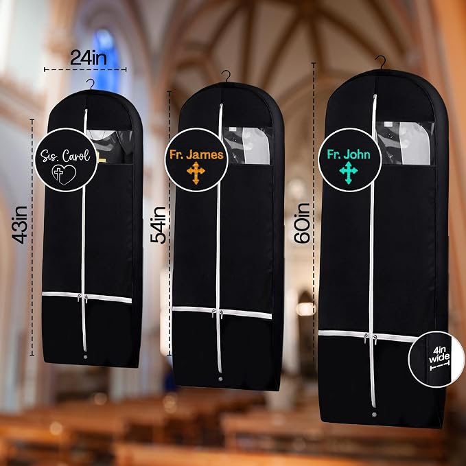 Personalized Garment bag for Hanging Clothes - Image 5