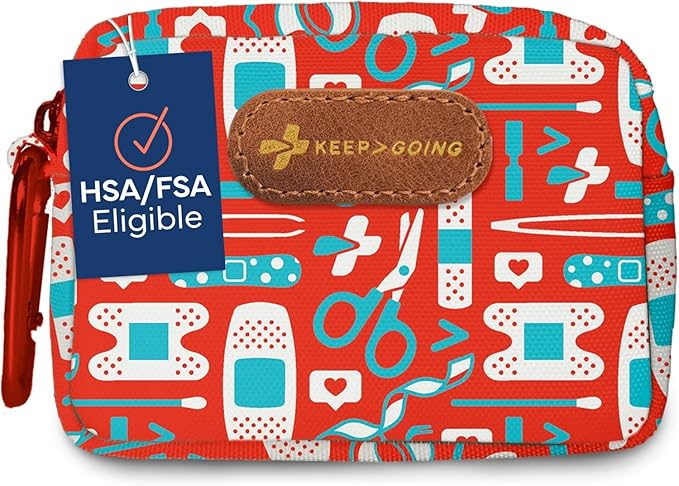 KeepGoing Small Travel First Aid Kit Kids – 60 Pc. Mini First Aid Kit by KEEP%3EGOING
