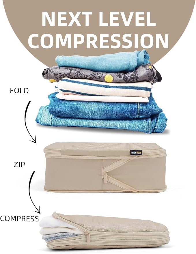 6 Set Compression Packing Cubes - Image 3