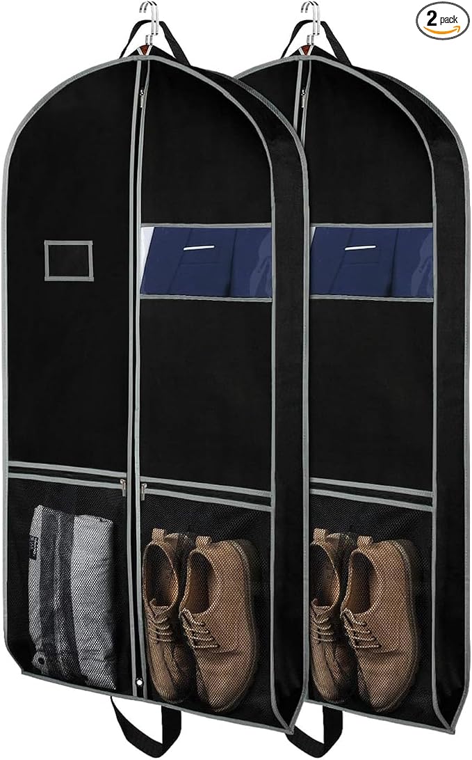 Zilink Garment Bags Suit Bag for Travel and Storage 43 inches Gusseted Suit by Zilink