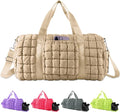 Quilted Travel Duffle Bag Gym Bag by XSUIOY